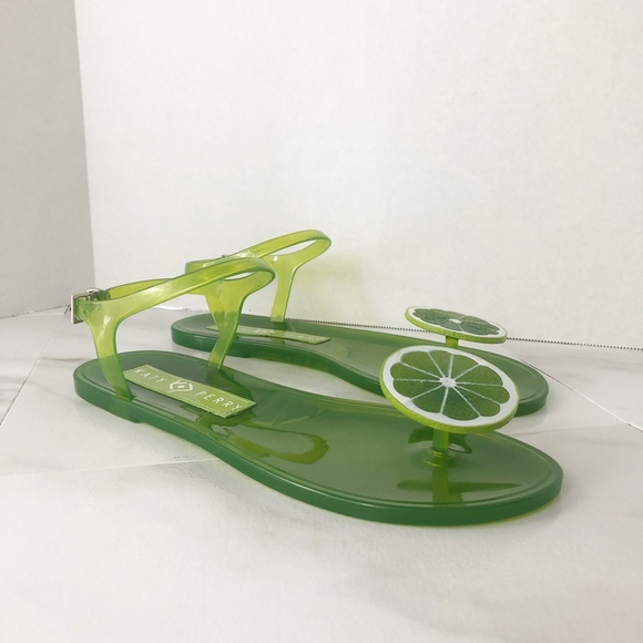 katy perry lime jelly sandals